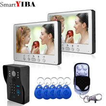 SmartYIBA Video Doorbell 7''Inch Monitor Wired Video Door Intercom Door Phone System RFID Access Camera 2 Monitor 1 Camera 2024 - buy cheap