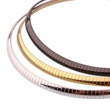 3/4/6/8mm New Wholesale Stainless Steel Silver Color/Gold/Black Flat Snake Chain Necklace For Men Women 18inch Unisex's Jewelry 2024 - buy cheap