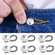 1pc/6pcs Men/Women Jeans Pants Fix Expanders Waist Stretch Shirt Collar Neck Extender Metal Button Lock Lengthen Buckle 2024 - buy cheap