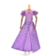 Purple Fashion Handmade Princess Dress Doll Clothing Summer Wedding Gown Dress For  s Dolls For  s 2024 - buy cheap