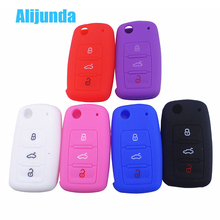 Alijunda car key cover case for Volkswagen VW polo passat b5 golf4 5 6 jetta tiguan Golf CrossFox Plus Eos Scirocco Beetle 2024 - buy cheap