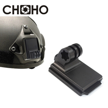 Para gopro acessórios de alumínio metal capacete montagem nvg base suporte para go pro 8 9 10 xiaomi yi 4k dji câmera ação osmo 2024 - compre barato