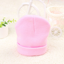 1PC Fashion Baby Girls Boys Hat Beanie Soft Cotton Hat Autumn Winter Warm Kids Knitted Crochet Party Christmas Cap 10 Color Hot 2024 - buy cheap