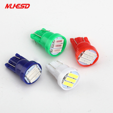 100X T10 3 SMD 7014 LED 3SMD 7020 1.5W White Blue Red Green Yellow W5W LED Wedge License Plate Light Car Light Source 12V 24V 2024 - buy cheap