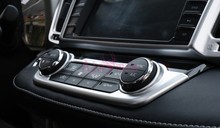 Cubierta de ventilación Interior para coche, Kit de Panel de salida de CA, decoración cromada para Toyota RAV4, accesorios, 2016, 2017 2024 - compra barato