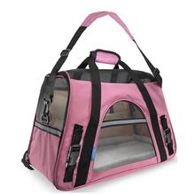 Bolsa de viaje al aire libre para mascotas, mochila portátil de malla transpirable para perros y gatos, bolso de hombro con almohadilla de Cachemira 2024 - compra barato