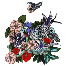 5 set Fashion Flower Bird Embroidery Patches DIY Applique Sewing on Clothes T-shirt Jeans Bags Fabric Badges 2024 - buy cheap