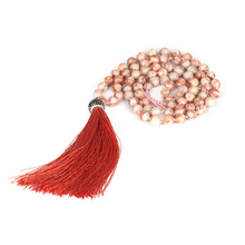 Новое прибытие латеритовый камень горный хрусталь кулон красная кисточка ювелирные изделия Strand Ожерелье для женщин подарок для девушки 2024 - купить недорого