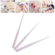 3 Pcs/set Professional Nail Art Gel Polish Painting Dotting Pen Set Tools False Nail Drawing Line Tips Brushes 2024 - buy cheap