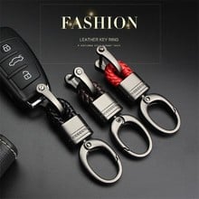 NEW leather Car Keyring Keychain Key Chain Ring For Volkswagen Polo Golf 4 5 6 7 Mk2 Mk3 Mk7 R line Passat B6 B6 CC  Accessories 2024 - buy cheap