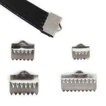 Fashion Design End Caps 6.5mm 8.5mm 10.5mm 13mm Stainless Steel Jewelry Findings Crimp Beads Cover For fashion Jewelry Making 2024 - buy cheap