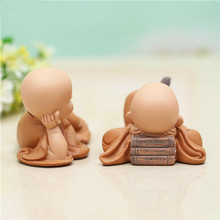 Sculpture of small monk Chinese style resin hand carved Buddha statue home decoration Accessories statue gift Buddha statue 2024 - buy cheap