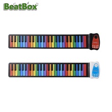 Multi Style Portable 49 Keys Flexible Silicone Roll Up Piano Folding Electronic Keyboard for Children Student 2024 - buy cheap