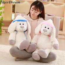 One Piece Soft Cotton Stuffed Bunny With Long Hair Toy Rabbits Dolls Cushions Toys Children Sleeping Pillows Plush Brinquedos 2024 - buy cheap