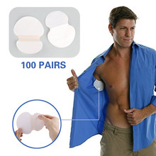 Protectores de almohadillas para el sudor para axilas, desodorante para mujeres y hombres que absorbe el sudor, almohadillas de limpieza de axilas, 100/200 Uds. 2024 - compra barato