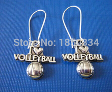 20Pair  Fashion I LOVE  VOLLEYBALL Charms Dangle Earrings For Women With Gift Box DIY Findings Jewelry Z89 2024 - buy cheap