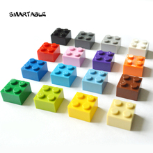 Smartable-piezas de bloques de construcción de 2x2 para niños, Juguetes DIY para niños, educativo, creativo, Compatible con la marca principal 3003, MOC Toy 75 unids/lote 2024 - compra barato