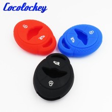 Cocolockey Silicone Car Key Skin Case Shell Fob Cover set for BMW Mini Cooper S R50 R53 Two Key Case For Car 3Buttons 2024 - buy cheap