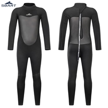 SBART Kids 2mm SCR Neoprene Swimsuit Baby Wetsuits Snorkeling Surfing Children's Swimwear Long sleeve Elastic Diving Suits 2024 - buy cheap