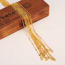 12pcs 50cm Gold/black gun Necklacel link Chain for Men Women girls beads Necklace Bracelet Hig Quality box chaindiy charms gifts 2024 - buy cheap