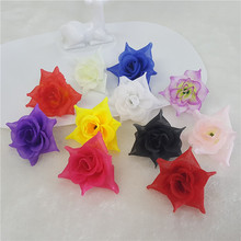 Rosa de seda pequeña artificial hecha a mano, caja de regalo de boda, flores artificiales de decoración, 20 Uds., 4cm 2024 - compra barato