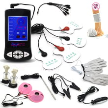 Electro Sex Kit Electric Shock Cock Ring Massage Pad Nipple Clamps Anal Plug Catheter Medical Themed Sex Toys For Men Woman Gay 2024 - buy cheap