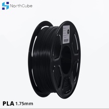 3D принтер PLA нить 1,75 мм для 3D-принтеров, 1 кг (2.2lbs) +/-0,02 мм черный 2024 - купить недорого