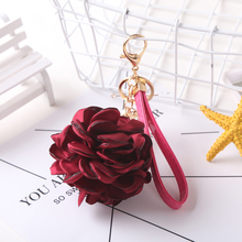 Hot Sale Flower Key Chain Chiffon Key Ring for Lady Bag Ornaments Creative Fashion Charm keychain Key Holder EH892 2024 - buy cheap