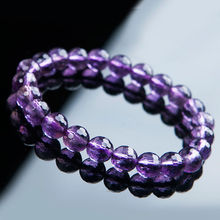 free shipping 8mm Natural Purple Amethyst Crystal Faceted Beads Nice Bracelet AAA 2024 - buy cheap