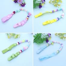 Baby Pacifier Clip Chain Infant Pacifier Chain Hand Made Colorful Beads Dummy Clip Baby Soother Nipple Holder for Baby Kids 2024 - buy cheap