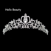 New Vintage Prom Princess Tiara Crystal Wedding Crown And Tiara Headband For Brides Hair Ornament Decoration Accessories Jewelry 2024 - buy cheap