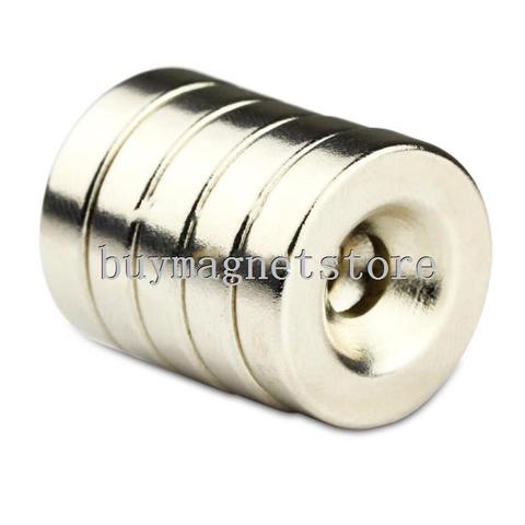 20pcs Super Strong Round Neodymium Countersunk Ring Magnets 20 x 5 mm Hole: 5 mm Rare Earth N35 ndfeb Ne 2022 - buy cheap