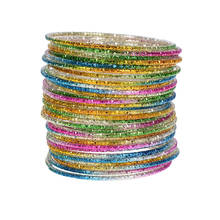 Wholesale 50 Pcs/lot Mixed Colorful Alloy Charm Children's Bracelets Cuff Bangles Girls Kids Party Jewelry Randomly Sent 2024 - buy cheap