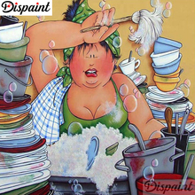 Dispaint Full Square/Round Drill 5D DIY Diamond Painting "Fat woman" Embroidery Cross Stitch 3D Home Decor A06329 2024 - buy cheap