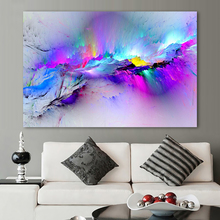1 peça tela colorida abstrata nuvens impressão hd decoração de casa cartaz arte de parede imagens para sala de estar sem moldura 2024 - compre barato
