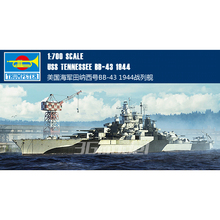 TRUMPETER model 05782 1/700 scale ship U.S. TENNESSEE BB-43 1944 assembly model kits model building scale warship  model kit 2024 - buy cheap