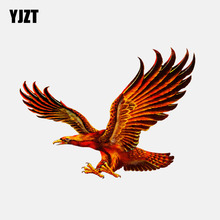 YJZT 15.4CM*11.5CM Red Eagle With Open Wings PVC  Decoration Car Sticker 11-01227 2024 - buy cheap