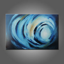 Hand Painted Abstract Paintings Wall Painting Blue Picture on Canvas Decor Modern Landscape Oil Painting Hang Pictures 2024 - buy cheap