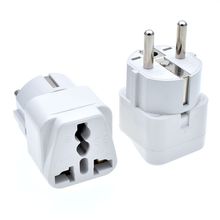 Universal EU Plug Adapter Travel Socket extension plug electric for UK US CN AU to EU plug AC power Converter White 10pcs 2024 - buy cheap