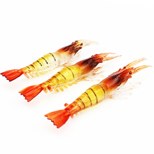 10pcs Shrimp Soft Lure 10cm 3.5g Fishing Baits Artificial Silicone Bait Set Swivels Anzois Pesca Sabiki Rigs Lure Tackle #84 2024 - buy cheap