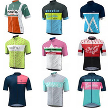 Morvelo-Maillot de Ciclismo profesional para hombre y mujer, camiseta de manga corta para Ciclismo de montaña, 2019 2024 - compra barato