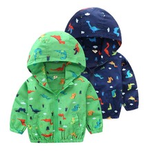 2018 Boy girl Dinosaur hoodies Windbreaker Jurassic Park Pizex spring fashion coat sports kid top baby clothes children clothing 2024 - buy cheap