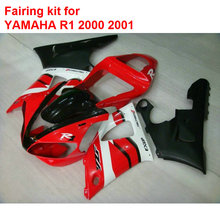 High quality ABS fairings for Yamaha YZFR1 2000 2001 red black motorcycle fairings set YZF R1 00 01 BA87 2024 - buy cheap