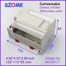 szomk din rail enclosure plastic box (1 pcs) 125*110*65mm electronics 2014 new electronics plastic housing case 2024 - buy cheap