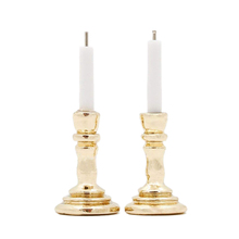 Odoria 1:12 Miniature Furniture 1 Pair Candle and Holder Candlestick Living Room Bedroom Dollhouse Accessories Doll House Decor 2024 - buy cheap