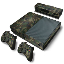 Camouflage Game Cosole Decal Skin Stickers For Xbox One Console Vinyl Skin+2PCS Controller Stickers 2024 - buy cheap