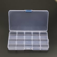 Caja de Herramientas para joyería, estuche artesanía con 15 ranuras, Organizador de Transporte, cuentas de almacenamiento (ajustables), embalaje de joyería 2024 - compra barato