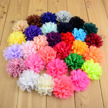 Lote de flores de chifón pequeño hechas a mano, lote de 40 colores, 300 pulgadas, accesorios para ropa, venta al por mayor, MH70, 2,8 2024 - compra barato