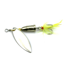 HENGJIA 1PC 6G Metal Fishing Lure Spoon Lure With Feather Hot Pesca Artificial Hard Bait Fishing Tackle 2024 - buy cheap