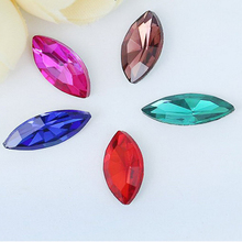 Hot Glass Crystal 5 sizes Nice Colors Horse Eye Shape Glue On Rhinestone Beads Handicraft Phone Cover DIY Clothing Accessories 2024 - buy cheap